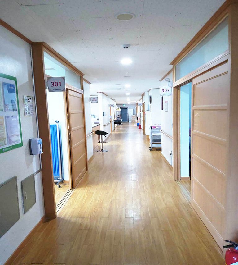 춘천원광효도의집 3층 복도